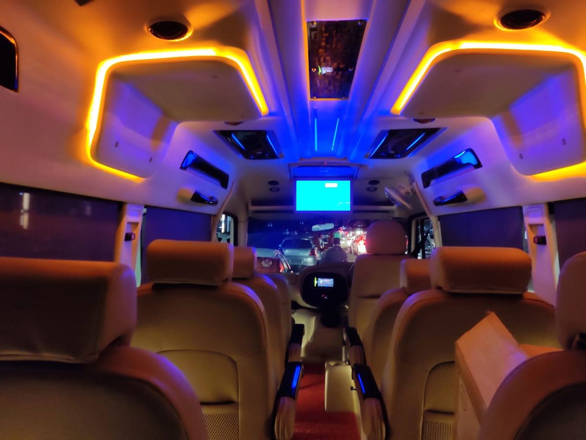 Tempo Traveller Interior